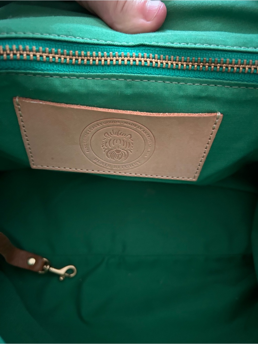 Blair Ritchey Genuine Leather Bag, Mini Hugh in HONEY - Picture 5 of 15